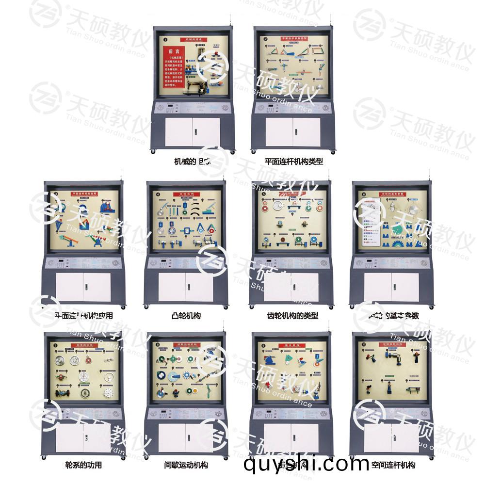 TSSMT-1型 機(ji)械原理陳列櫃(gui)（10箇(ge)分櫃(gui)，帶智(zhi)能(neng)語(yu)音(yin)講(jiang)解）